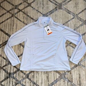 NWT • mondetta • active 1/4 zip long sleeve top